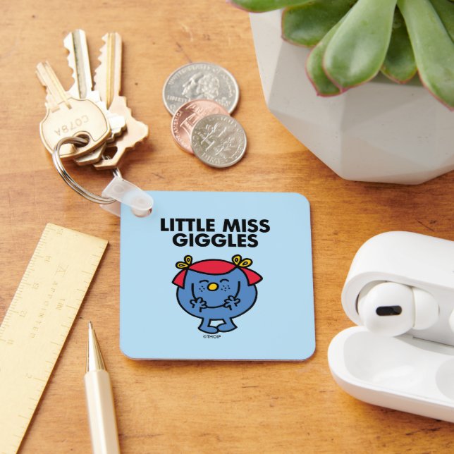 Little Miss Giggles | Black Lettering Keychain (Desk)