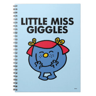 Little Miss Giggles Black Lettering Notebook