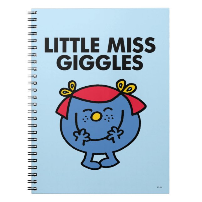 Little Miss Giggles | Black Lettering Notebook (Front)