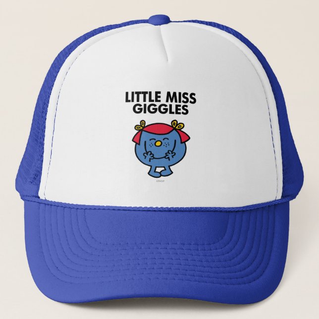 Little Miss Giggles | Black Lettering Trucker Hat (Front)