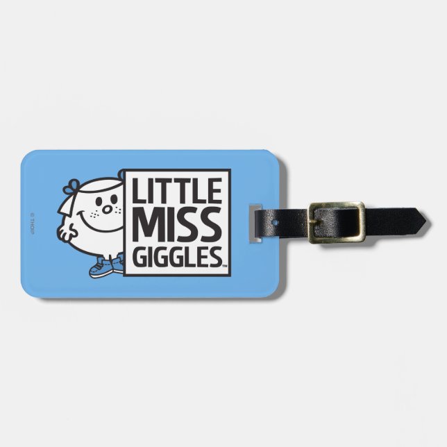 Little Miss Giggles Luggage Tag (Front Horizontal)