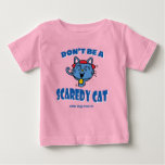 Little Miss Giggles Scaredy Cat Halloween Baby T-Shirt