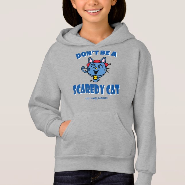 Little Miss Giggles Scaredy Cat Halloween Hoodie (Front)