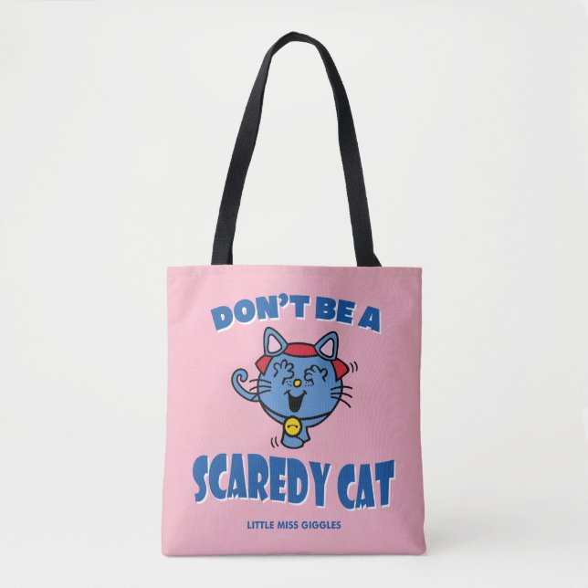 Little Miss Giggles Scaredy Cat Halloween Tote Bag (Front)