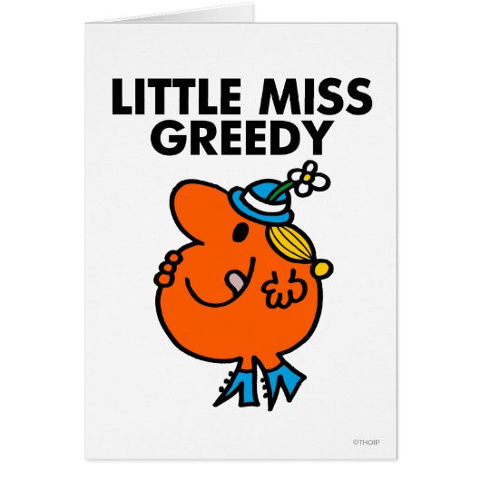 Little Miss Greedy Licking Her Lips (Front)