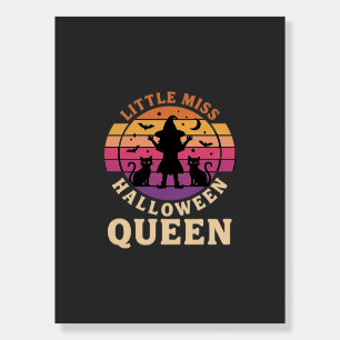 Little Miss Halloween Queen Witch Cat Design_1 Foam Board