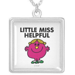 Little Miss Helpful Classic Silver Plated Necklace