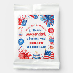 Little Miss Independent 4th of July 1st Birthday Lemonade Drink Mix
