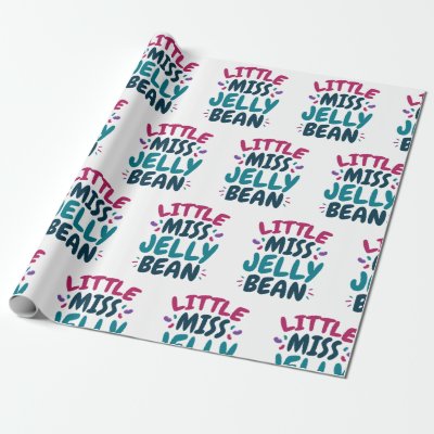 Little Miss Jelly Bean Easter Candy Nickname Wrapping Paper