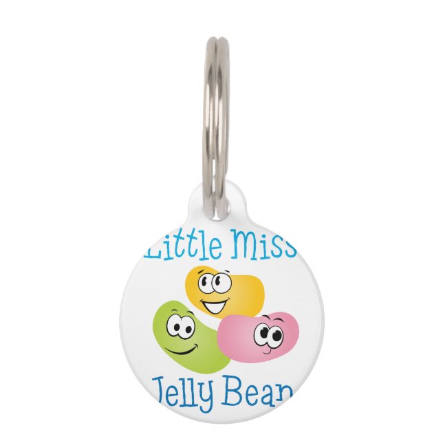 Little Miss Jelly Bean Pet ID Tag (Front)