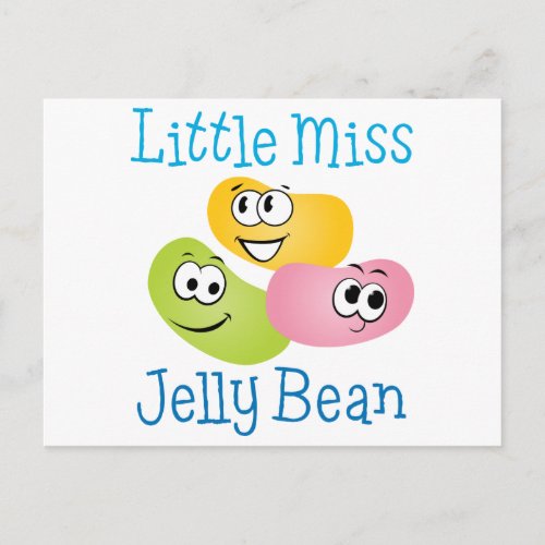 Little Miss Jelly Bean Postcard