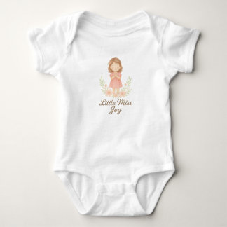 Little Miss Joy  Baby Bodysuit