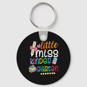 Little Miss Kindergarten For Kids Girls Ck To Scho Keychain