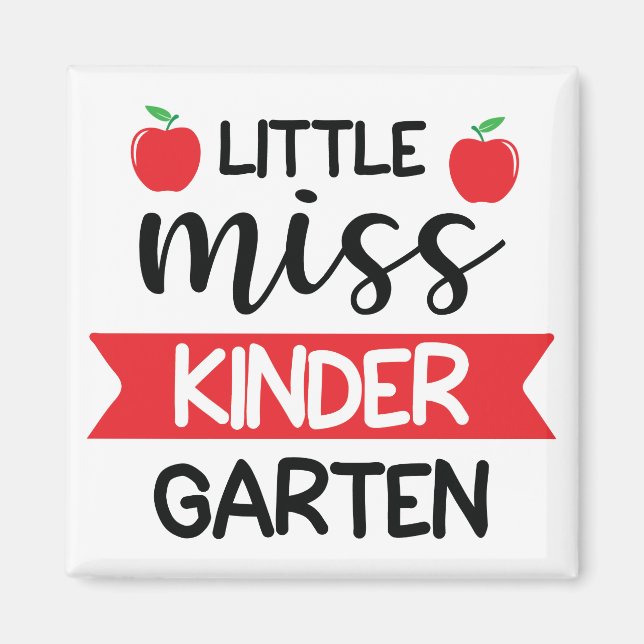 Little Miss Kindergarten Magnet (Front)
