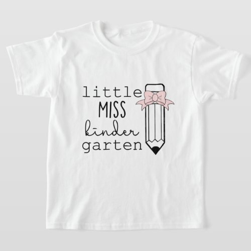 Little Miss Kindergarten T_Shirt