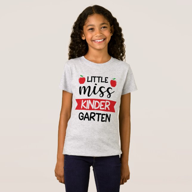 Little Miss Kindergaten T-Shirt (Front Full)