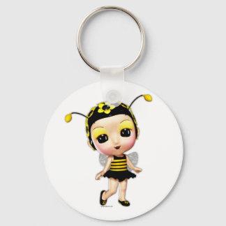 Little Miss Lady Bumblebee Keyring