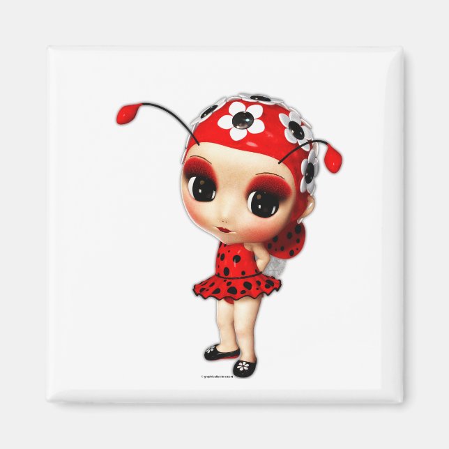 Little Miss Ladybug Magnet (Front)