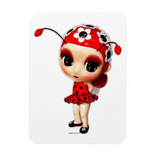 Little Miss Ladybug Magnet