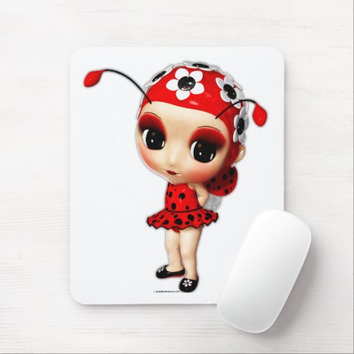Little Miss Ladybug Mousepad Zazzle