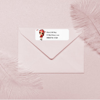 Little Miss Ladybug Return Address Labels by GraphicAllusions at Zazzle
