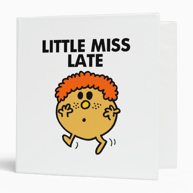 Little Miss Late | Black Lettering Binder (Front/Inside)