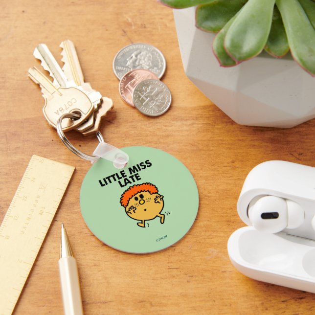Little Miss Late | Black Lettering Keychain (Desk)