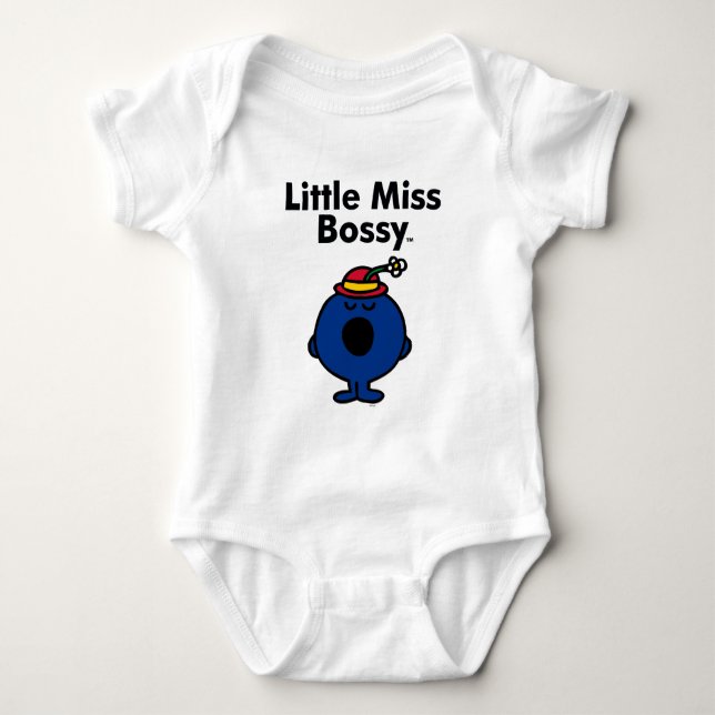 Little Miss | Little Miss Bossy is So Bossy Baby Bodysuit (Front)