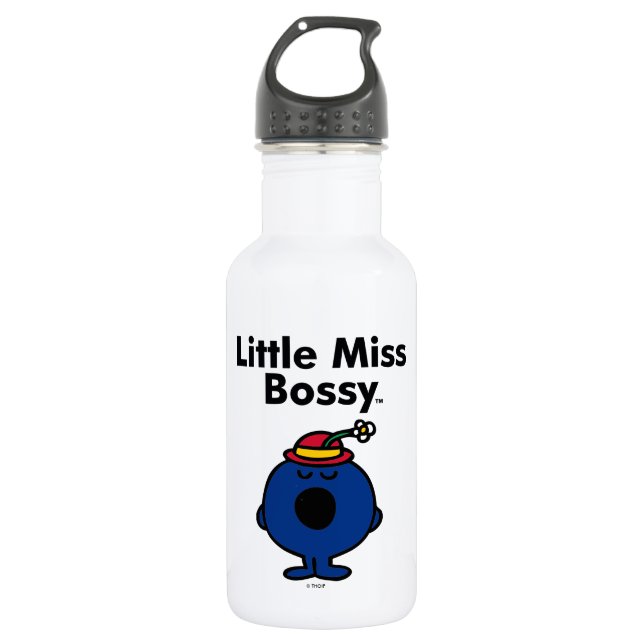 Little Miss | Little Miss Bossy is So Bossy Stainless Steel Water Bottle (Front)
