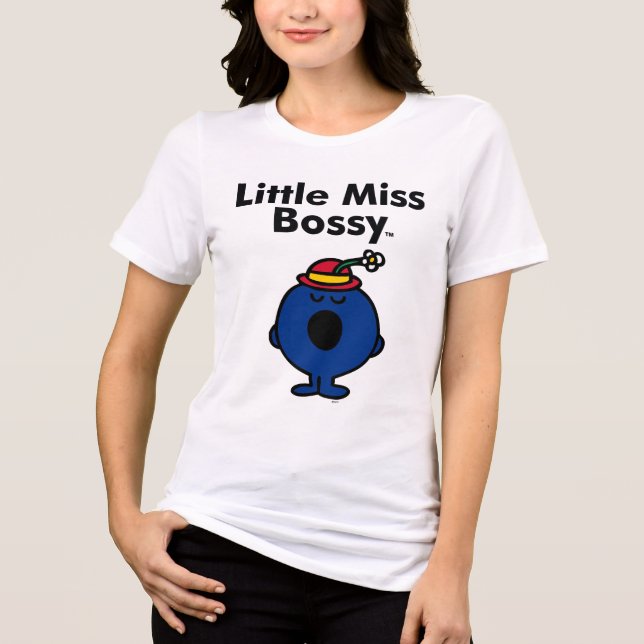 Little Miss | Little Miss Bossy is So Bossy Tri-Blend Shirt (Front)