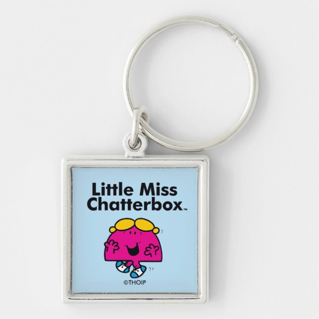 Little Miss | Little Miss Chatterbox is So Chatty Keychain (Front)