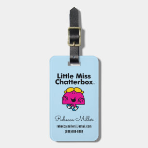 Little Miss Little Miss Chatterbox is So Chatty Luggage Tag