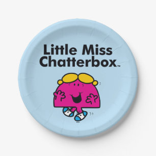 Little Miss   Little Miss Chatterbox is So Chatty Paper Plates