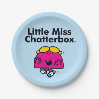 Little Miss | Little Miss Chatterbox is So Chatty Paper Plates