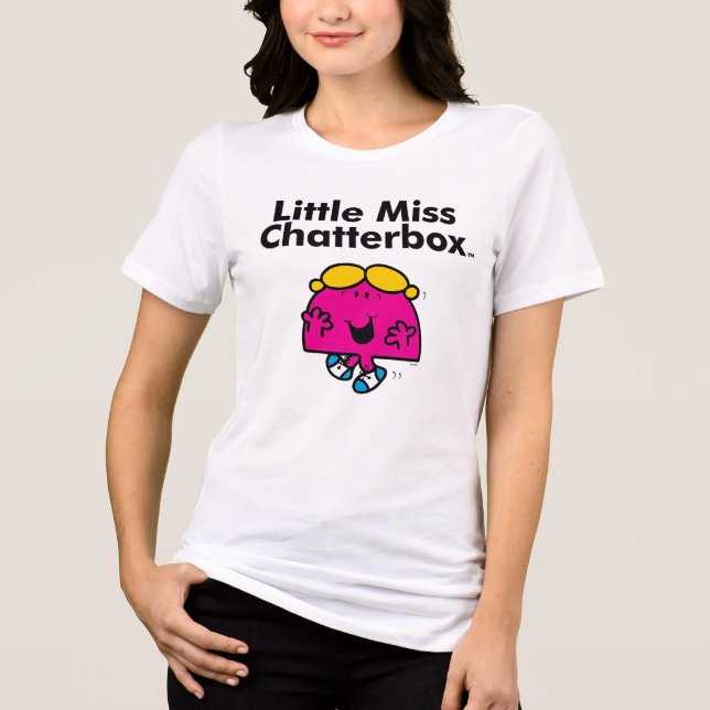 Little Miss | Little Miss Chatterbox is So Chatty Tri-Blend Shirt (Front)
