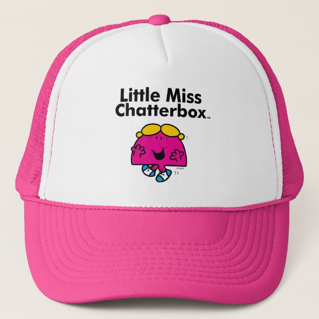 Little Miss | Little Miss Chatterbox is So Chatty Trucker Hat (Front)