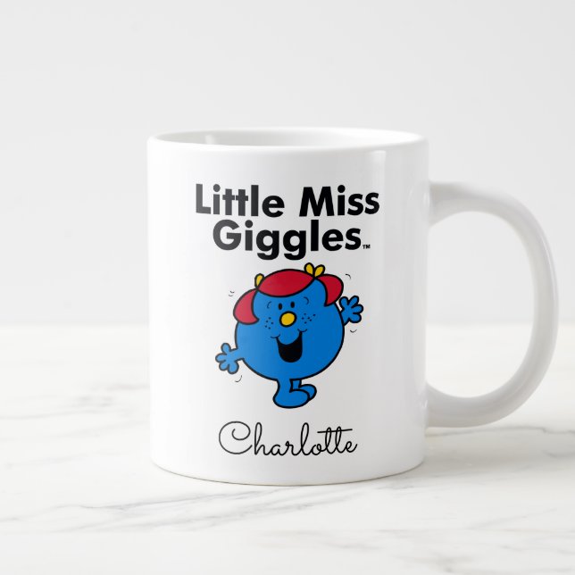 Little Miss | Little Miss Giggles Likes To Laugh Large Coffee Mug (Right)