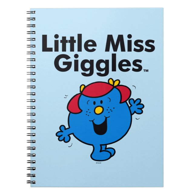 Little Miss | Little Miss Giggles Likes To Laugh Notebook (Front)