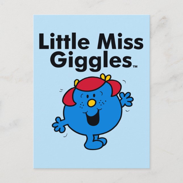 Little Miss | Little Miss Giggles Likes To Laugh Postcard (Front)