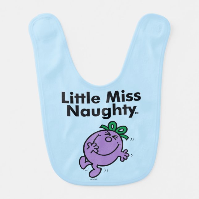 Little Miss | Little Miss Naughty is So Naughty Bib (Front)
