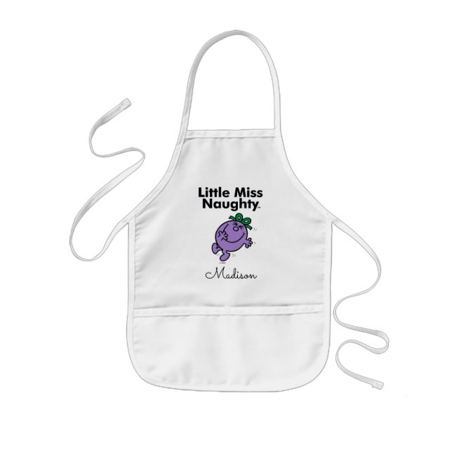 Little Miss | Little Miss Naughty is So Naughty Kids' Apron (Front)