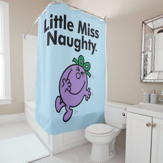 Little Miss | Little Miss Naughty is So Naughty Shower Curtain (In Situ)