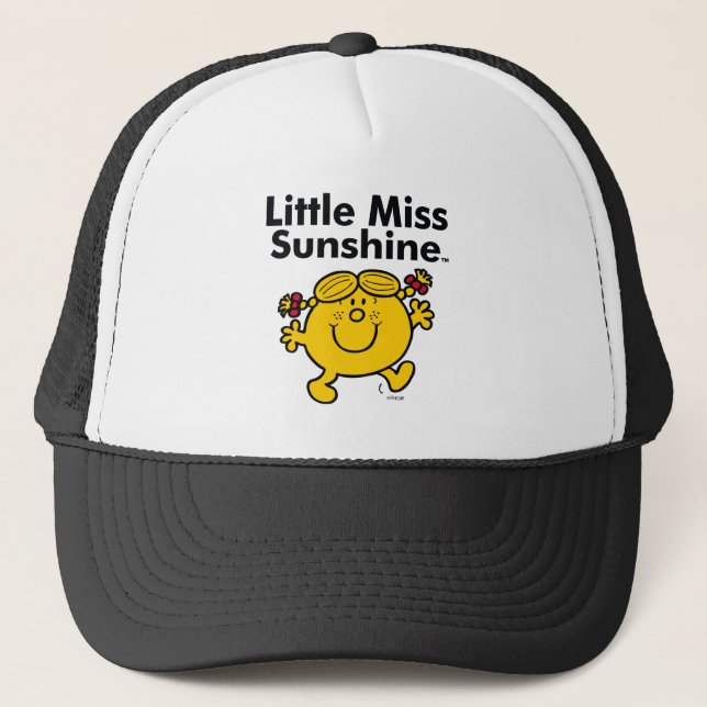 Little Miss | Little Miss Sunshine is a Ray of Sun Trucker Hat (Front)