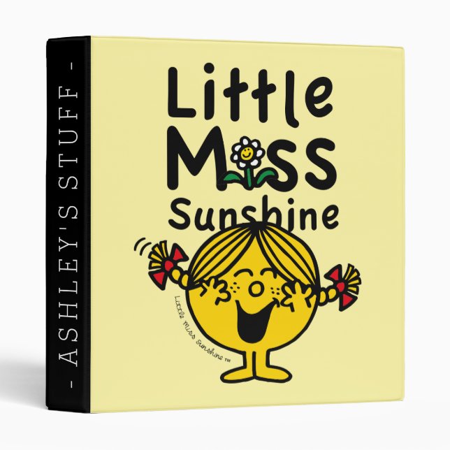 Little Miss | Little Miss Sunshine Laughs 3 Ring Binder (Front/Spine)