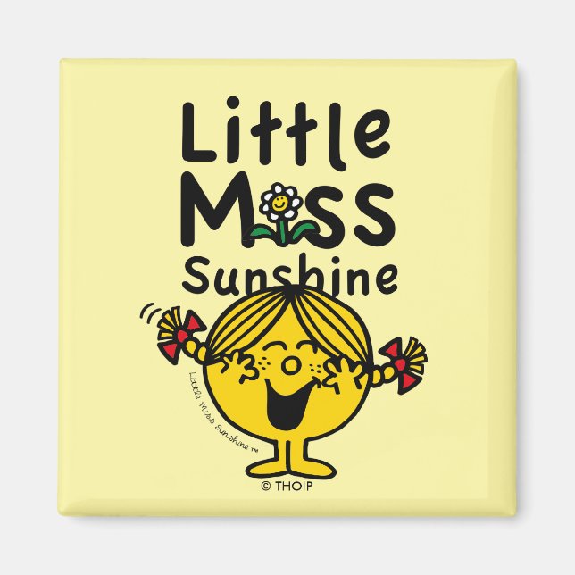 Little Miss | Little Miss Sunshine Laughs Magnet (Front)