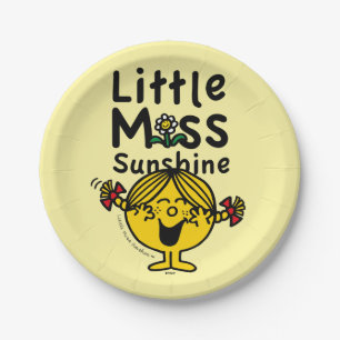 Little Miss   Little Miss Sunshine Laughs Paper Plates