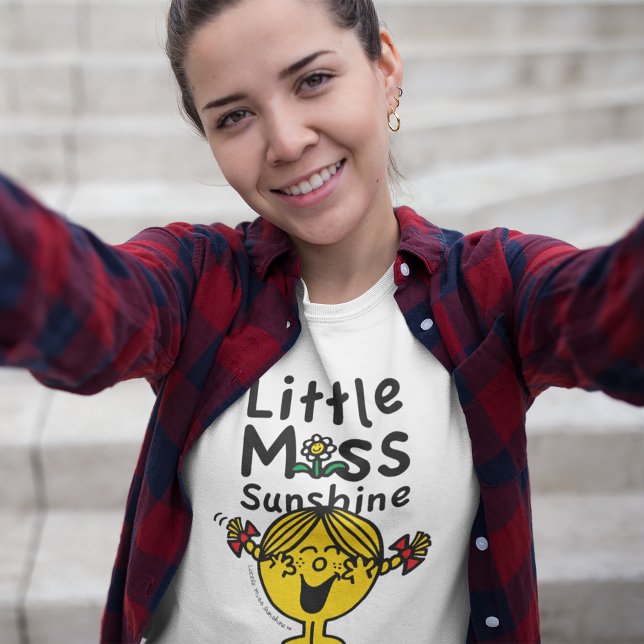 Little Miss | Little Miss Sunshine Laughs Tri-Blend Shirt (Person wearing shirt)