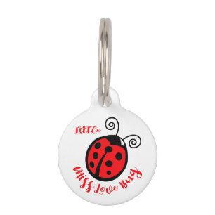 Little Miss Love Bug Pet ID Tag