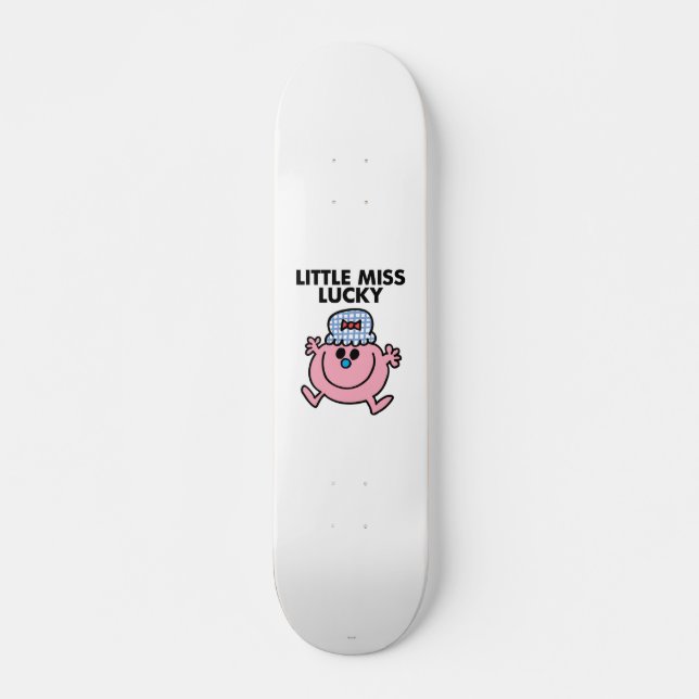 Little Miss Lucky | Black Lettering Skateboard Deck (Front)