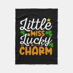 Little Miss Lucky Charm Fleece Blanket